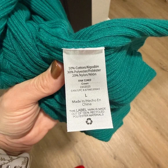 Sofia by Sofia Vergara Teal Long Sleeve Dress - Picture 8 of 8